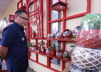 PJ Wali Kota Batu melihat Kokedama