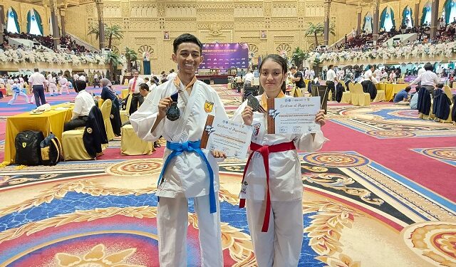 Dua siswa SMKN 1 Turen raih prestasi membanggakan di International Karate Championship Unesa Rektor Cup 2023.