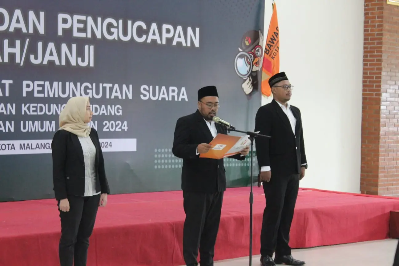 Pelantikan Pengawas TPS Kota Malang.