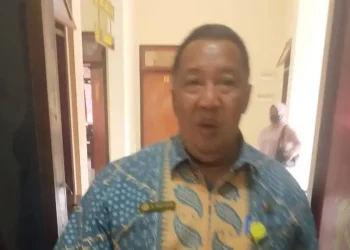 Kasi Penetapan Hak dan Pendaftaran BPN Kota Batu, R. Ristanto Bagoes Pramono saat diperiksa di Unit Tipikor, Satreskrim Polres Batu.