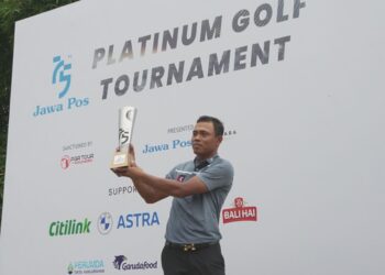 Jawara turnamen golf profesional di Araya Golf Malang, Hendri Nasim.