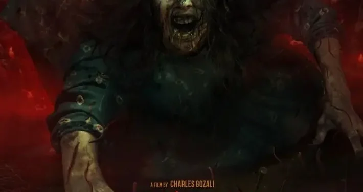 Poster film horor Pemukiman Setan.