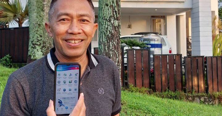 Mustakim, salah satu petugas KPPS di Kelurahan Bareng, Kecamatan Klojen, Kota Malang.