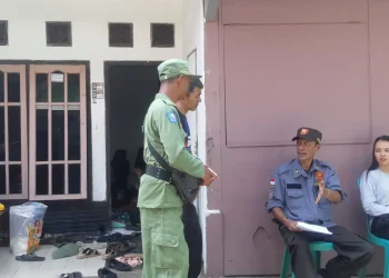 Rumah duka anggota linmas TPS di Kelurahan Arjosari, Blimbing, Kota Malang. (Foto/M Sholeh)