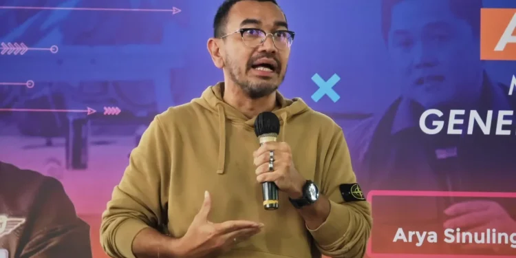 Staf Khusus III Menteri BUMN, Arya Sinulingga dalam kegiatan Gen Z Talent Activation di Malang.