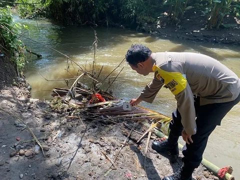 Lokasi ditemukannya mayat bayi perempuan.