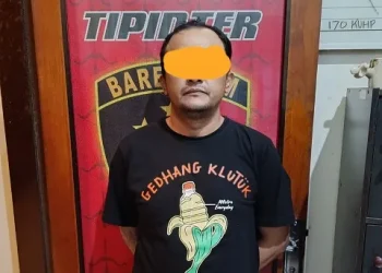 Tersangka pembacokan pegawai warung sate di Kota Malang.