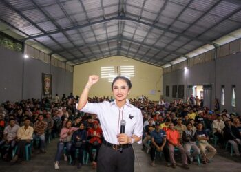 Kris Dayanti saat pelatihan saksi Pemilu 2024 di Kabupaten Malang beberapa waktu. Foto: Instagram Krisdayanti Lemos