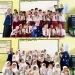 Foto bersama mahasiswa UM dengan siswa SD Wonorejo Kediri usai sosialisasikan PHBS.