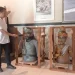 Dua patung Ken Arok di Museum Singhasari.
