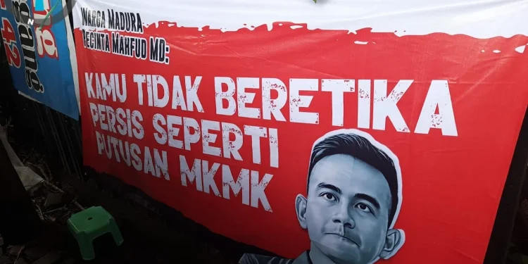 Spanduk Tolak Gibran
