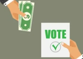 Ilustrasi pelaku money politic.