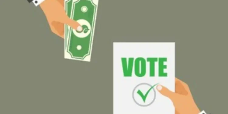 Ilustrasi pelaku money politic.