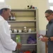 Pj Wali Kota Batu, Aries Agung Paewai, saat meninjau hasil pembangunan ruang sarana-prasarana baru di SLB Negeri Kota Batu.
