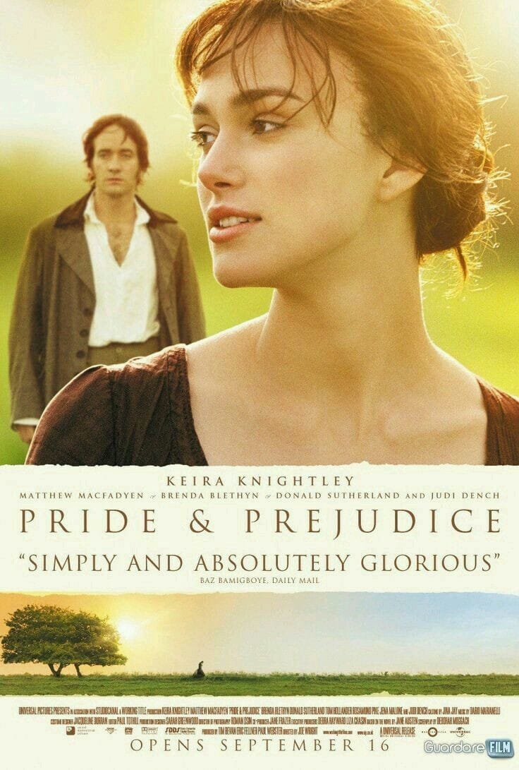 Poster film Pride and Prejudice.