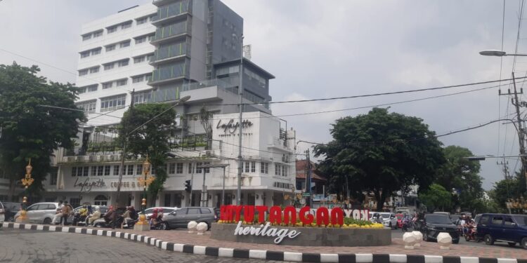 Kawasan Kayutangan Heritage, Kota Malang, yang akan dibangun parkir vertikal.