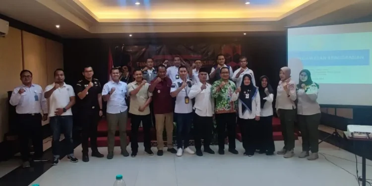 Suasana Imigrasi Malang saat gelar Rakor tim pengawasan orang asing di Lumajang.