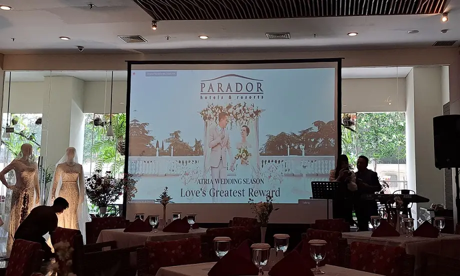 Suasana Gathering Atria Wedding Season pada Sabtu (17/2/2024).