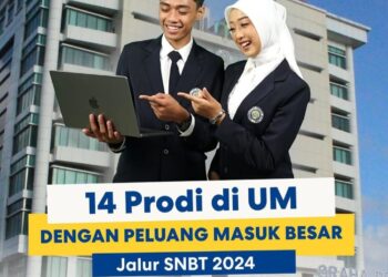 Informasi 14 Prodi di UM dengan peluang masuk besar melalui jalur SNBT 2024 /Foto: Instagram @universitasnegerimalang