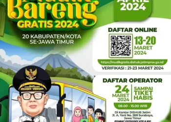 Informasi syarat, cara daftar, dan jadwal pendaftaran mudik gratis Pemprov Jatim 2024/Foto: Instagram @jatimpemprov