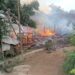 Kebakaran terjadi di sebuah termpat service alat elektronik. Foto: Damkar Kabupaten Malang