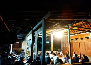 Acara Jigang Ramadan Lesbumi Kota Malang di langgar Pesantren Budaya Karanggenting kelurahan Merjosari Kota Malang. Foto/dok