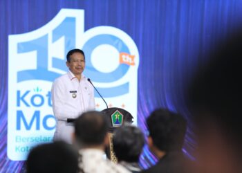 Awarding sayembara logo HUT ke-110 Kota Malang di MCC menandai peluncuran logo HUT Kota Malang. Foto / dok Prokopim Setda Kota Malang