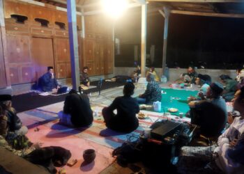 Acara Jigang Ramadan Lesbumi NU Kota malang di hari ketiga membahas Sunan Bonang. Foto/dok for TM