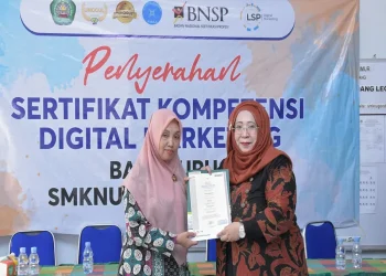 Acara pelatihan TOT oleh FEB UNISMA di SMK NU Gondanglegi. Foto/dok Unisma