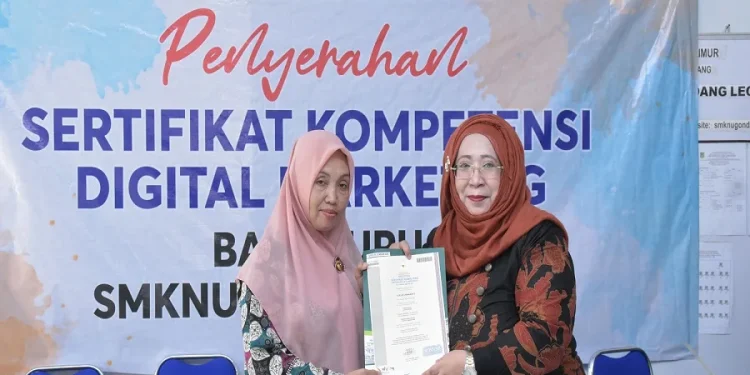 Acara pelatihan TOT oleh FEB UNISMA di SMK NU Gondanglegi. Foto/dok Unisma