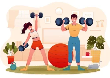 Ilustrasi olahraga saat puasa (Freepik)