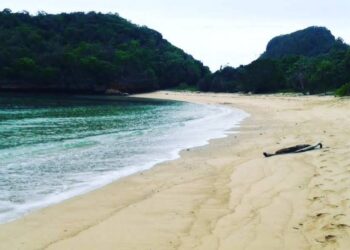 Pesona keindahan Pantai Clungup yang cocok sebagai destinasi wisata keluarga di Kabupaten Malang /Foto: Instagram @pantaimalang