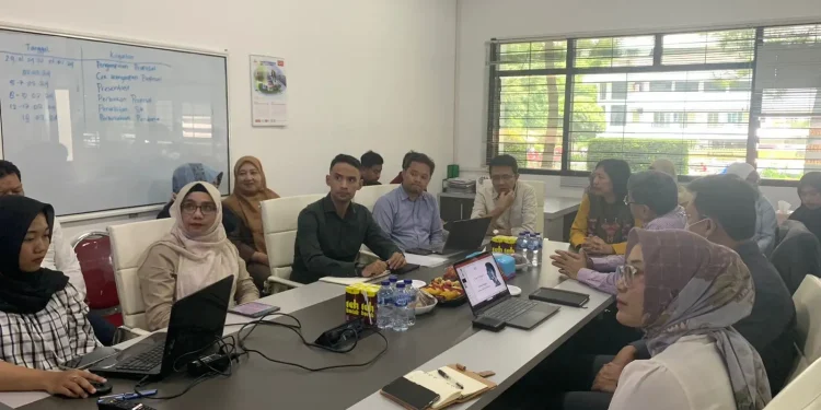 Pertemuan pihak Fakultas Vokasi UMM dan ICT yang siap berkolaborasi meningkatkan kualitas pendidikan lulusan vokasi. Foto / Feni Yusnia