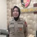 Kanit PPA Satreskrim Polres Malang, Aiptu Erlehana BR Maha, saat menjelaskan soal dugaan pimpinan Pesantren di Gondanglegi cabuli santrinya. Foto: Aisyah Nawangsari Putri