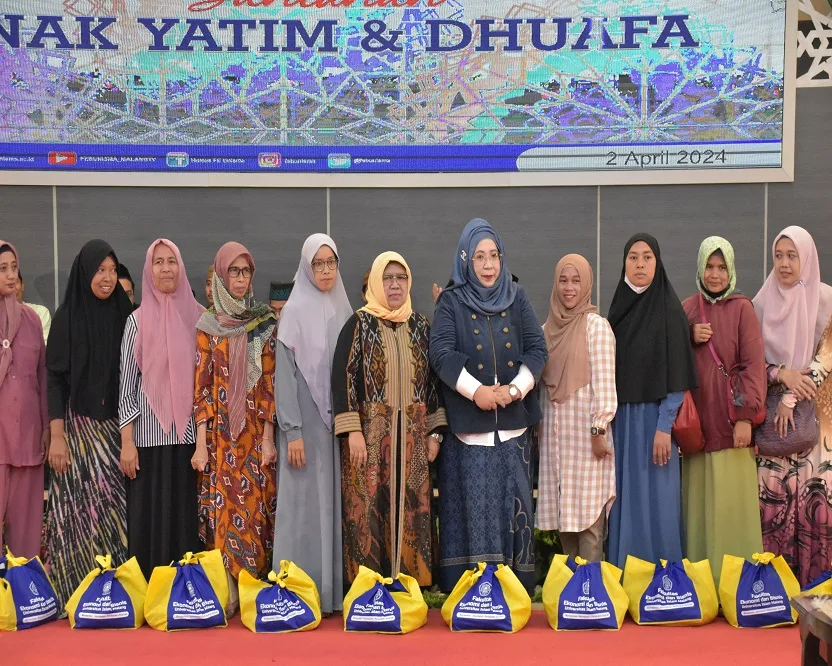 Acara peringatan Nuzulul Quran dan pemberian santunan untuk anak yatim dan duafa. Foto/dok FEB Unisma