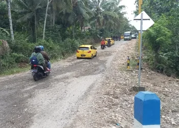 Jalur Gondanglegi-Balekambang jadi perhatian polisi dalam pelaksanaan Operasi Ketupat Semeru 2024. Di beberapa titik dipasang rambu tambahan keselamatan. Foto: Aisyah Nawangsari Putri
