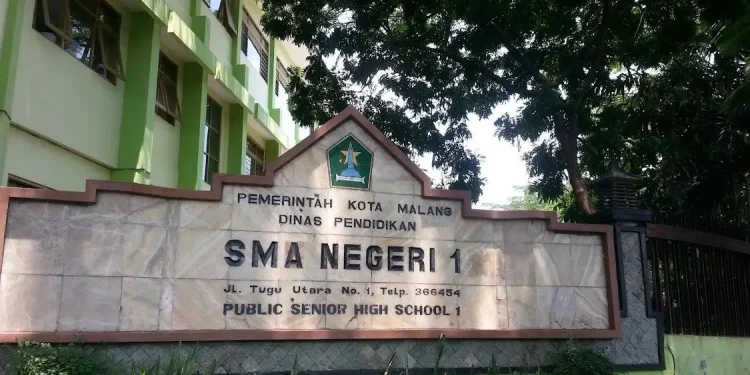 SMAN 1 Malang sebagai salah satu SMA terbaik di Malang. Foto / dok SMAN1Malang/googlefoto