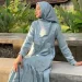 Gamis shimmer viral di media sosial dan jadi tren fashion Lebaran 2024 /Foto: Instagram@fashion_kiswah