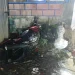 Kondisi motor pria di Kota Batu yang ringsek parah usai tabrak tembok warga di Kota Batu. Foto: Polres Batu