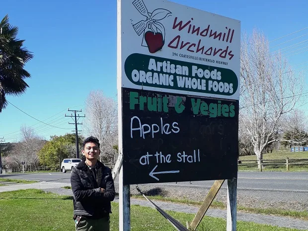 Dhilan waktu belajar agroindustri langsung ke New Zealand atau Selandia Baru. Foto: Azmy