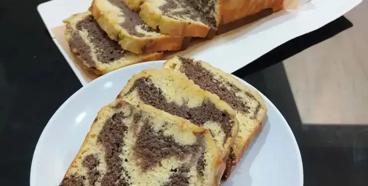 cara buat marble cake