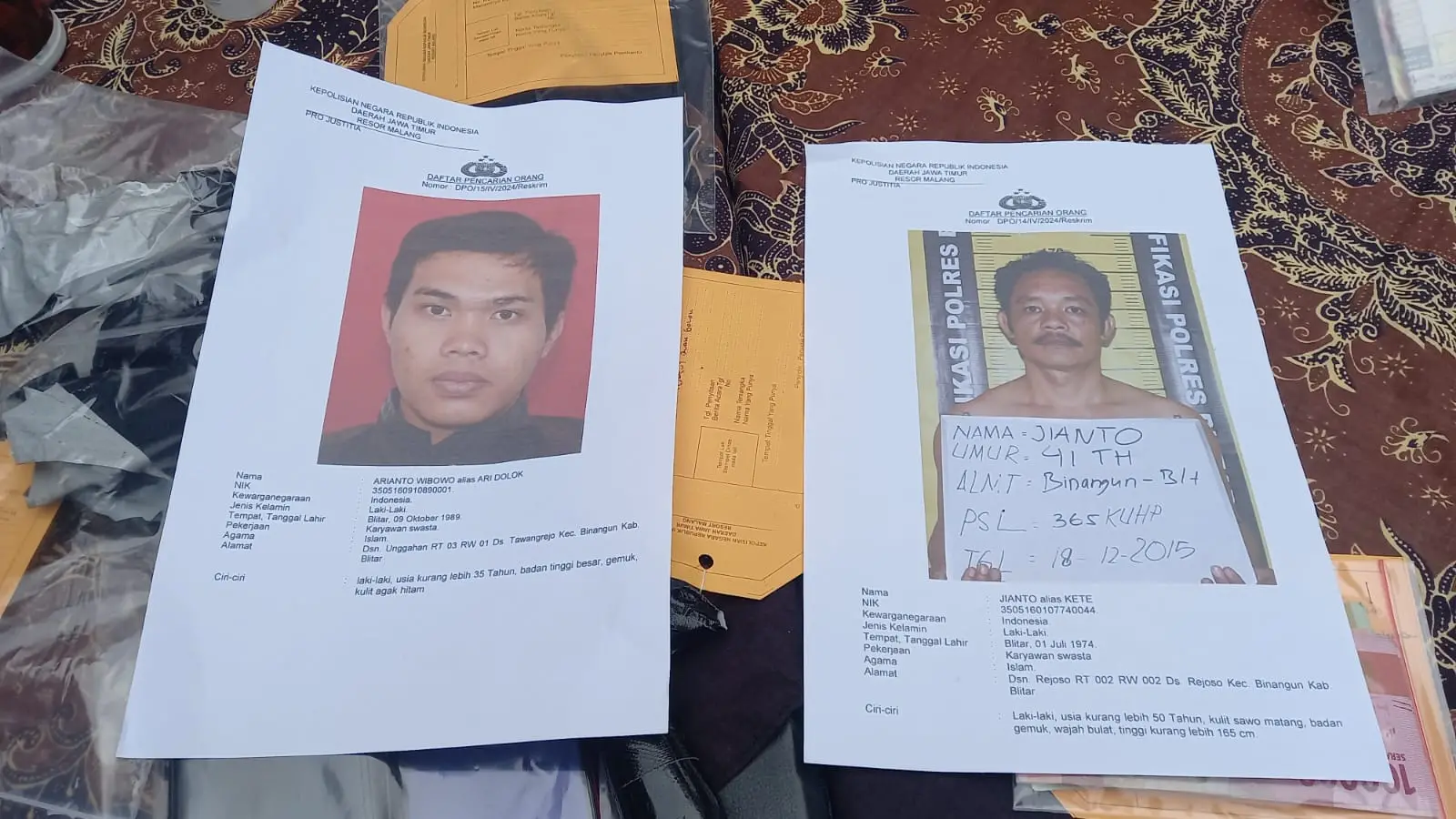 Perampokan di kalipare
