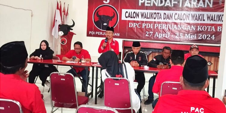 DPC PDI Perjuangan membuka pendaftaran calon Wali Kota dan Wakil Wali Kota Batu. Foto: Azmy