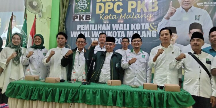 DPC PKB Kota Malang membuka pendaftaran bakal calon Wali Kota Malang 2024. (Foto/M Sholeh)