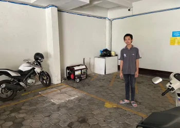 Lokasi aksi pencurian motor di rumah kos di Kota Malang. (Foto/M Sholeh)