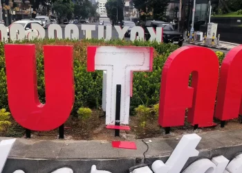Kondisi signage Kayutangan Heritage usai vandalisme yang dilakukan remaja asal Klojen. Foto: Polsek Klojen