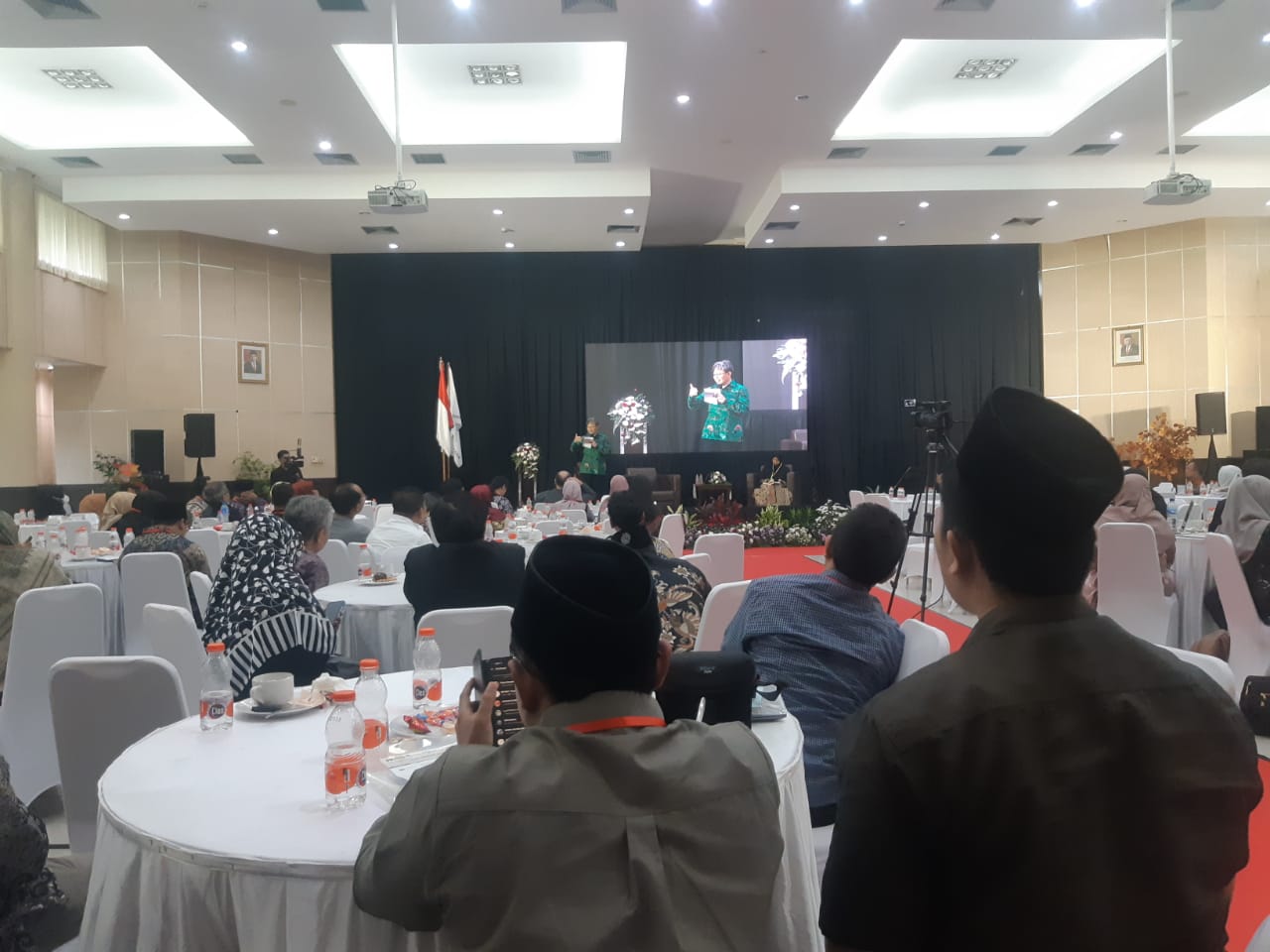 Simposium Nasional Nasional Kepemimpinan Perguruan Tinggi Indonesia yang digelar di Gedung Pasca Sarjana UIN Maliki Malang. (Foto/M Sholeh)