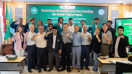 Unisma Malang dan St Jhons University Taiwan menjajaki kerjasama lanjutan terkait program Curriculum Matching Dual Bacellor's Degree. Foto: Unisma