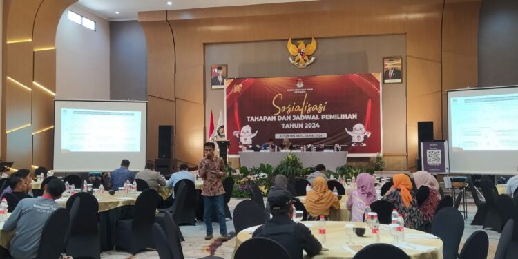 Sosialisasi tahapan Pilkada 2024 oleh KPU Kota Batu. Foto: Azmy