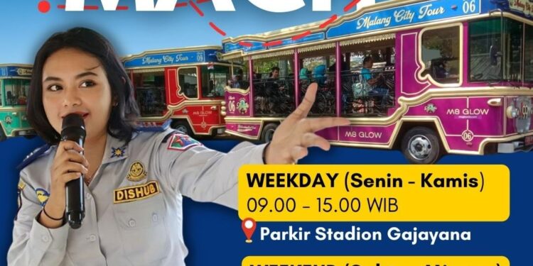 Jadwal Bus Macito atau Malang City Tour /Foto: instagram.com/dishubmalangkota